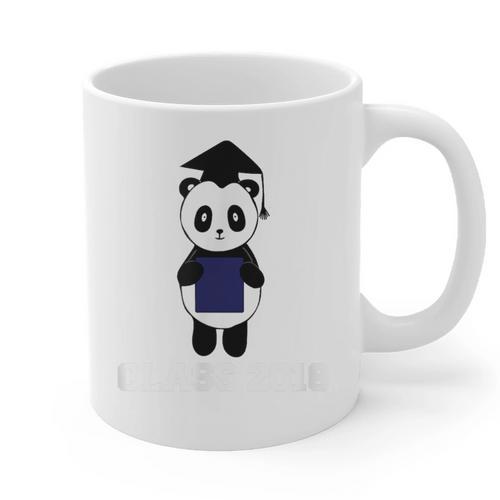 Cute Graduation Panda Class 2018 Graphic Print Coffee Mug - Best Gift Smart