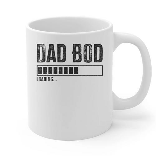 Dad BOD Loading 2024 Dad Fathers Day Baby Announcement Graphic Print Coffee Mug - Father's Day Fun
