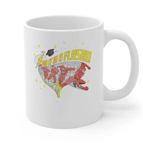 DC Comics The Flash Graduation Did It In A Flash Graphic Print Coffee Mug - Best Gift Smart