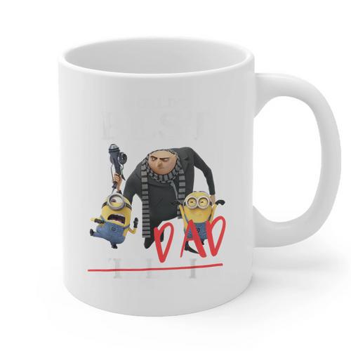 Despicable Me Minions Father's Day World's Best Dad Villain Graphic Print Coffee Mug - Father's Day Fun