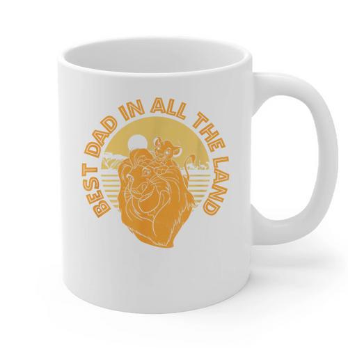 Disney The Lion King Father's Day Best Dad In All The Land Graphic Print Coffee Mug - Father's Day Fun