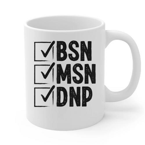 DNP Doctor MSN BSN DNP Nurse DNP Degree Graduation Graphic Print Coffee Mug - Best Gift Smart