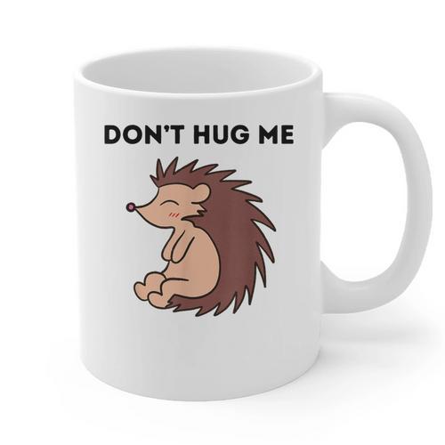 Don't Hug Me Porcupine Or Hedgehog Introvert Graphic Print Coffee Mug - Raresse