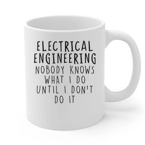 Electrical Engineering Tees Women's Electrical Engineer Modern Classic Casual Small Graduation T-Shirt Graphic Print Coffee Mug - Best Gift Smart