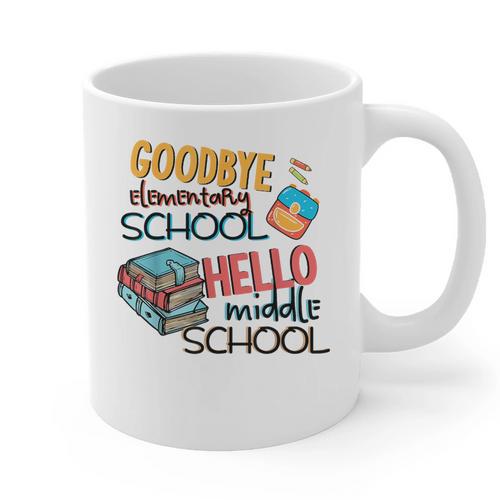 Elementary School End Of Year Graduation Middle Graphic Print Coffee Mug - Best Gift Smart
