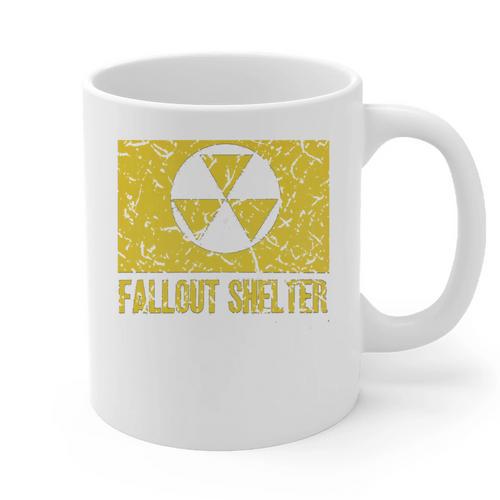 Fallout Shelter Nuclear War Radioactive Nostalgia T-Shirt Graphic Print Coffee Mug - Figerry