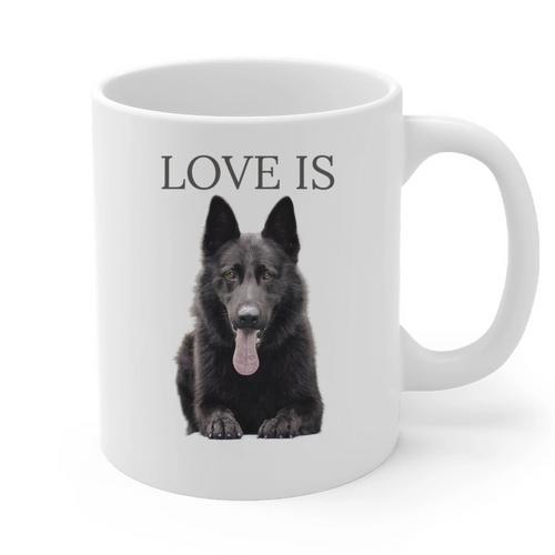 German Shepherd Shirt Shepard TShirt Dog Mom Dad Love Graphic Print Coffee Mug - Father's Day Fun