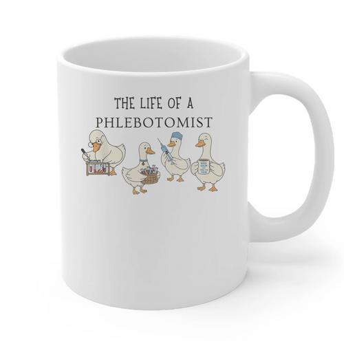 Goose Phlebotomy Technician Graduation Lab Week 2026 Graphic Print Coffee Mug - Best Gift Smart