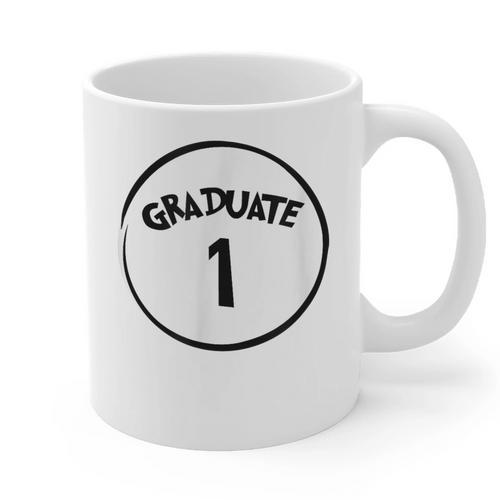 Graduate 1 Graduation Shirt Graphic Print Coffee Mug - Best Gift Smart