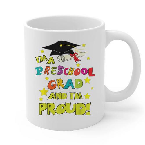 Graduation Class 2018 Cap Gown Shirt Preschool Grad Proud Graphic Print Coffee Mug - Best Gift Smart