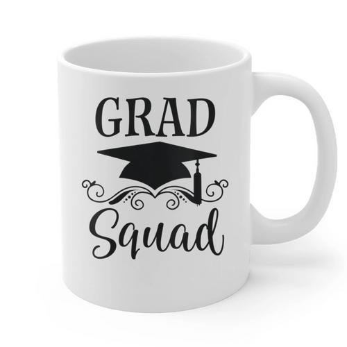 Graduation Grad Squad Graphic Print Coffee Mug - Best Gift Smart