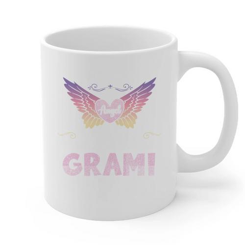 Grami Angel In My Memory Cute Family Remembrance Match Graphic Print Coffee Mug - Easessy