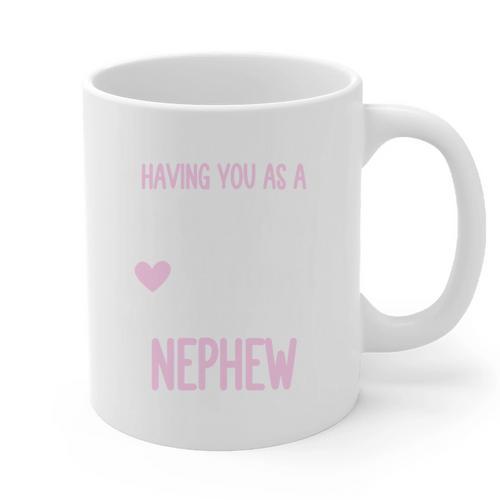 Guardian Angel Memorial In Memory Of Nephew Tee For Aunt Graphic Print Coffee Mug - Easessy