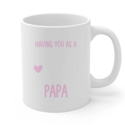 Guardian Angel Memorial In Memory Of Papa Dad Grandpa Graphic Print Coffee Mug - Easessy