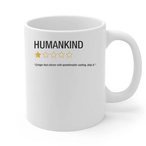 Humankind One Star Introvert People Rating Graphic Print Coffee Mug - Raresse