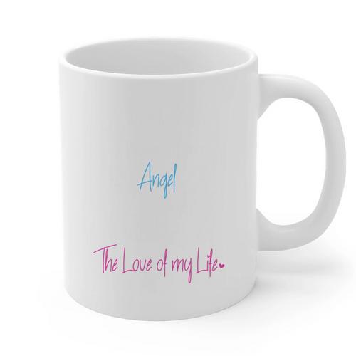 My Husband My Angel In Heaven In Loving Memory Of My Husband Graphic Print Coffee Mug - Easessy