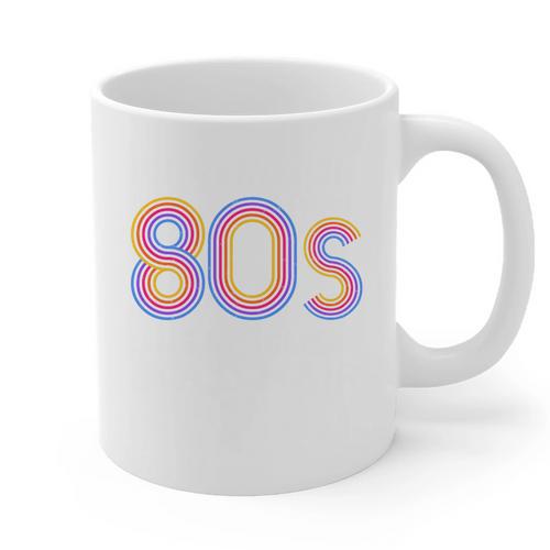 I'd Rather Be In The 80s Iconic Music Nostalgia Vintage Graphic Print Coffee Mug - Figerry