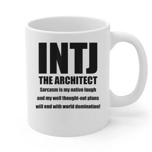 INTJ Architect Personality Introvert Sarcastic Graphic Print Coffee Mug - Raresse