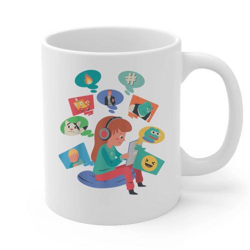 Introvert Meme Anti People Antisocial Meme Lovers Graphic Print Coffee Mug - Raresse