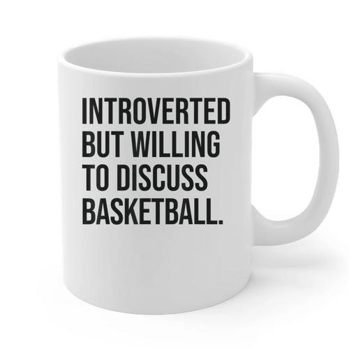 Introverted Basketball Player Basketball Introvert Graphic Print Coffee Mug - Raresse