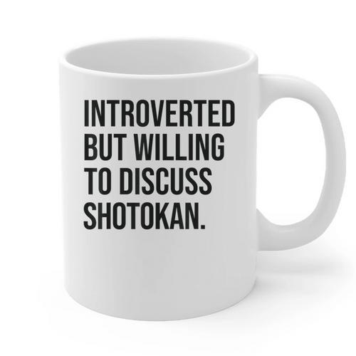 Introverted Shotokan Karate Introvert Graphic Print Coffee Mug - Raresse