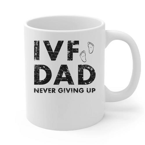 IVF Dad Retrieval Day Infertility Transfer Father Graphic Print Coffee Mug - Father's Day Fun