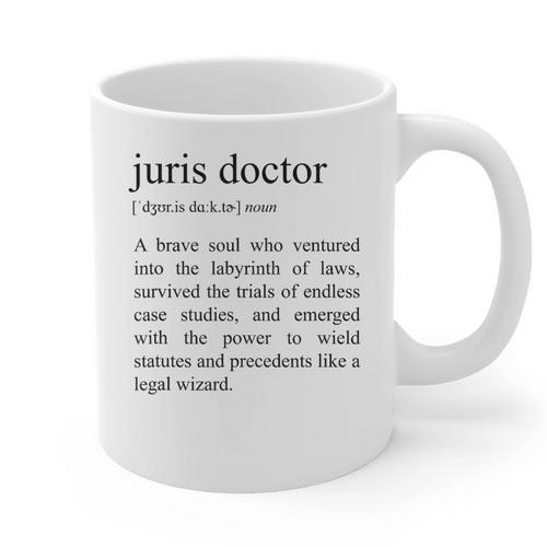 Juris Doctor Definition Law School Graduation Graphic Print Coffee Mug - Best Gift Smart
