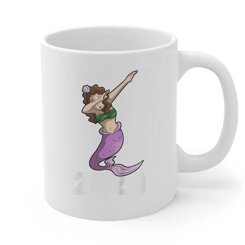 Kids Class Of 2029 Shirt Graduation Dabbing Mermaid Shirt Graphic Print Coffee Mug - Best Gift Smart