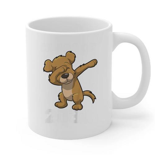 Kids Class Of 2031 Shirt Graduation Dabbing Dog Shirt Graphic Print Coffee Mug - Best Gift Smart
