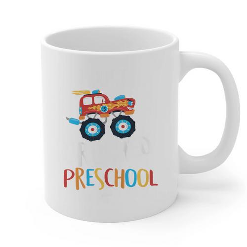 Kids I Just Crushed Preschool Monster Graduation Pre-K Shirt Graphic Print Coffee Mug - Best Gift Smart