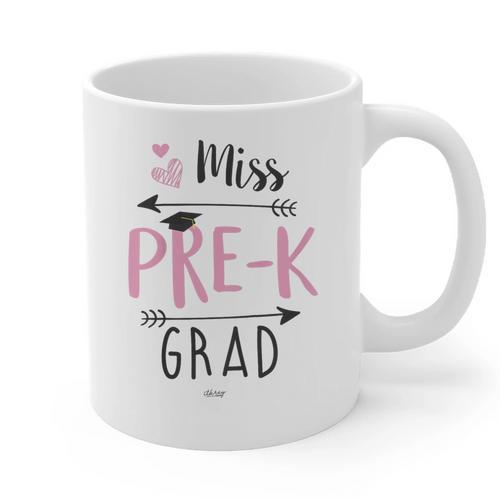 Kids Miss Pre-K Grad Graduation Shirt Cute School Tees Graphic Print Coffee Mug - Best Gift Smart
