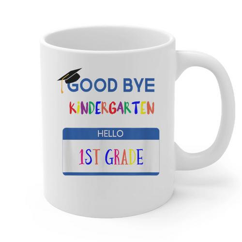 Kindergarten To 1st Grade Graduation T Shirt Graphic Print Coffee Mug - Best Gift Smart
