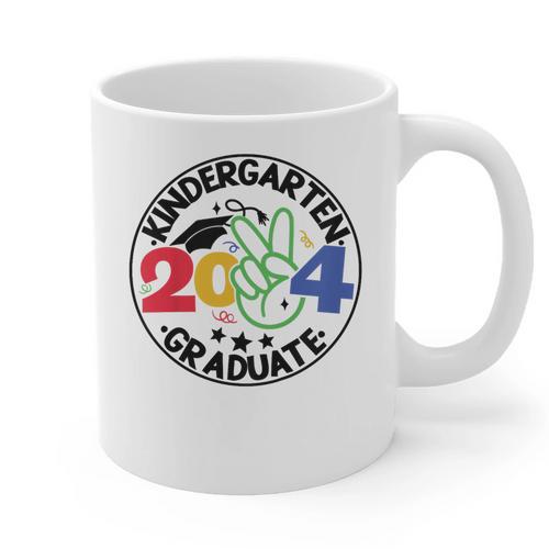 Kindergarten Graduation 2024 Graduate Last Day Of School Graphic Print Coffee Mug - Best Gift Smart
