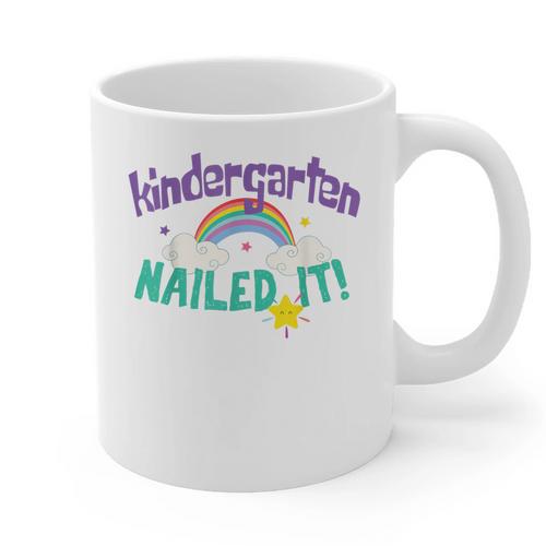 Kindergarten Graduation Nailed It Kids 2021 Graphic Print Coffee Mug - Best Gift Smart