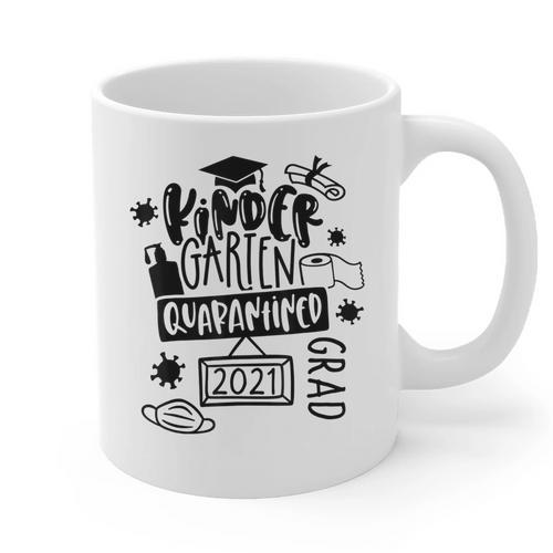 Kindergarten Graduation Quarantine Kindergarten Graduate Graphic Print Coffee Mug - Best Gift Smart