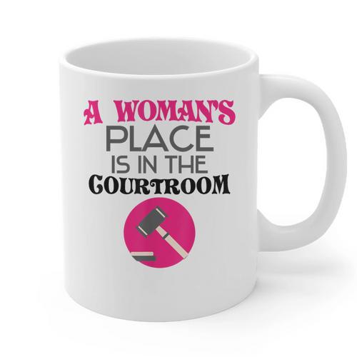 Lawyer Attorney Law School Graduation Female Women Graphic Print Coffee Mug - Best Gift Smart