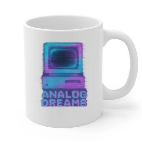 Lofi Reverie Analog Dreams Pixel 90s Desktop VHS Nostalgia Graphic Print Coffee Mug - Figerry