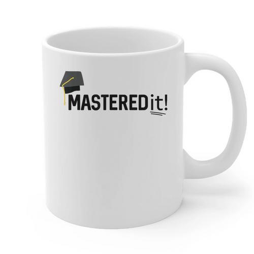 Masters Degree Graduation For Him Her Diploma T-Shirt Graphic Print Coffee Mug - Best Gift Smart
