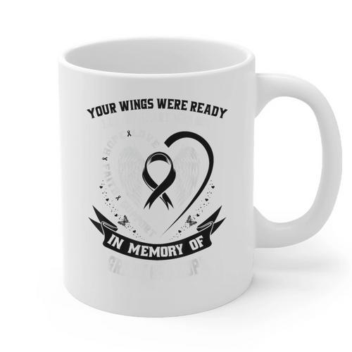 In Memory Of Great Grandpa Melanoma Cancer Awareness Graphic Print Coffee Mug - Easessy