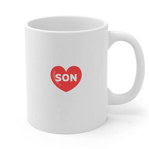 In Memory Of Son Basie Customized Personalized Memorial Graphic Print Coffee Mug - Easessy