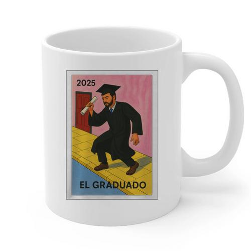 Mexican For Graduation 2025 El Graduado Premium Tri-Blend Graphic Print Coffee Mug - Best Gift Smart