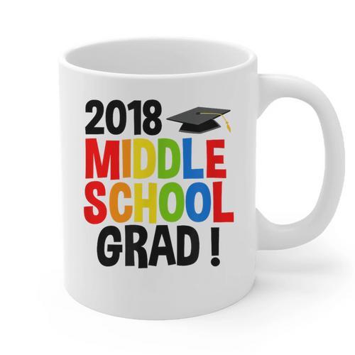 Middle School Graduation Class Of 2018 Shirt Graphic Print Coffee Mug - Best Gift Smart
