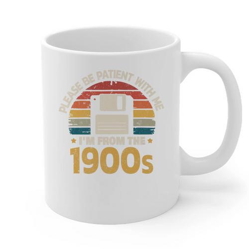 Millennials Please Be Patient With Me I'm From The 1900s Premium Graphic Print Coffee Mug - Figerry