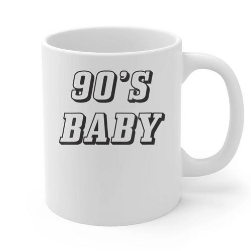 Nineties Era Nostalgia Lover Retro Born 90s Baby Vibes Graphic Print Coffee Mug - Figerry