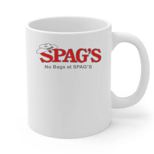 No Bags At SPAG'S Shrewsbury Defunct Store Nostalgia Vintage Premium Tri-Blend Graphic Print Coffee Mug - Figerry