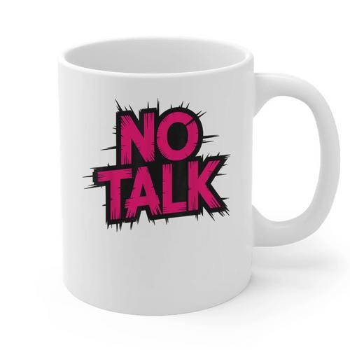 No Small Talk Zone – Introvert Quote Graphic Print Coffee Mug - Raresse