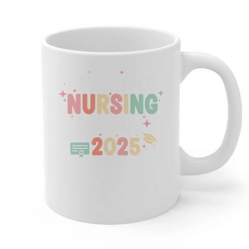 Nurse I Survived Nursing School Class Of 2025 Graduation Graphic Print Coffee Mug - Best Gift Smart
