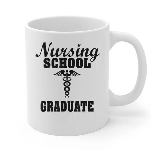 Nursing School Graduate Nurse Graduation Medical T-Shirt Graphic Print Coffee Mug - Best Gift Smart