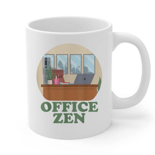 Office Zen Introvert Office Staff Secretary Employee Admin Graphic Print Coffee Mug - Raresse