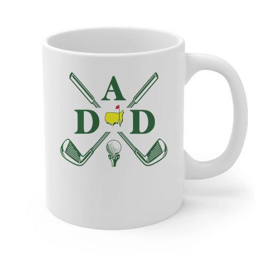 Par Dad Golf Matching Golfing Quote Party Pocket Graphic Print Coffee Mug - Father's Day Fun